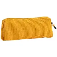 Markenlos Retro-Federmäppchen aus Kordel, einfarbig, ästhetisch, kleines Etui, 20 x 7,5 cm