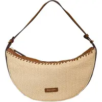 Marc O'Polo Schultertasche Umhängetasche Emmi Shoulder Bag Light Raffia creme