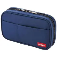 Markenlos Federmäppchen mit Reißverschluss, 20 x 5 x 11 cm, indigo