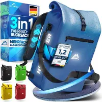 Nextcover 3in1 Fahrradtasche für Gepäckträger [Aquashield] - Gepäckträgertasche, Rucksack und Umhängetasche 25 Liter I Fahrrad Tasche wasserdicht