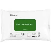 Diversey Oxivir Excel Wipe Acti Flächendesinfektionstücher 9316224 , 1 Packung = 100 Tücher