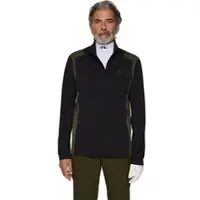 J.Lindeberg J. LINDEBERG Layer Lukas 1/4 Zip, schwarz/dunkelgrün