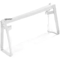 Markenlos 22,5 cm Federmäppchen, transparentes PVC, Stiftehalter für Mädchen und Jungen, großes Fassungsvermögen, Schulbedarf, Büro-Stiftehalter, Kosmetiktasche (weiß)