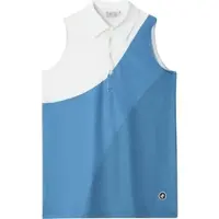 Cross jeans Cross Polo Flow, weiss/blau