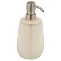 Wenko Sirmione Seifenspender Keramik, 430 ml, handbemalt 26338100 , 1 Stück, Farbe: beige