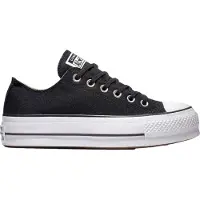 Converse CT AS Lift Ox Damen Schnürschuhe aus Segeltuch mit Plateau Schwarz Weiß – undefined / Schwarz Weiß