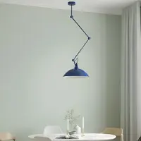 Aldex Design Hängelampe Melos , dimmbar, blau, für Wohn- / Esszimmer, Metall, Skandinavisch, Pendelleuchte