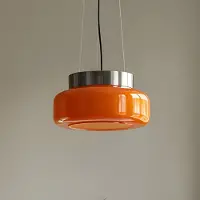 Aldex BonBon Hängeleuchte, orange, Ø 25 cm, Glas - , BonBon, dimmbar, Orange, für Esszimmer, Glas, Design