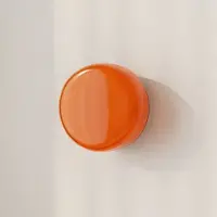 Aldex BonBon Wandleuchte, orange, Ø 16 cm, Glas - , BonBon, dimmbar, Orange, für Wohnzimmer, Glas, Design