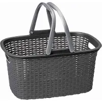 Rival 371-050 Einkaufskorb Rattan-Design, 18 Liter, 44 x 28,5 x 23,5 cm (Farbe zufällig, 1 Stück)