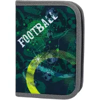 Baagl Federmäppchen für Jungen, Schüleretui, Federtasche, Federmappe für Schrein, Etui, Federpenal, Schulmäppchen (Fussball)