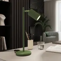 Sollux ALORA Tischlampe Höhe 43 cm, olivgrün, Metall, GU10 - , ALORA, Grün, für Wohnzimmer, Aluminium