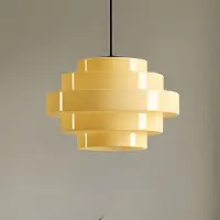 Aldex Hängelampe Filo , dimmbar, gelb / orange, für Wohn- / Esszimmer, Glas, Skandinavisch, Pendelleuchte
