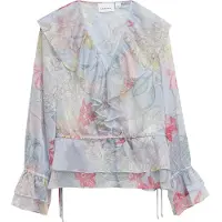 Comma Blouses Blue Größe: 46 | Longsleeves Outlet | Damen | Blau