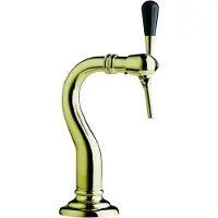 Ich-zapfe Schanksäule, Bierzapfsäule - Modell Baby-Schwanenhals, 1-leitig, Messing