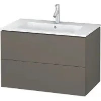 Duravit Waschtischunterbau L-CUBE 820x481x550mm flannel grey seidenmatt