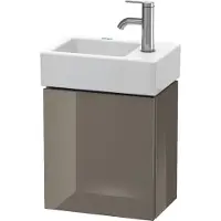 Duravit Waschtischunterbau L-CUBE 400x364x241mm Ans li fla grey hochglanz