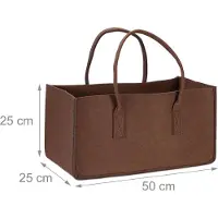 Relaxdays Kaminholztasche