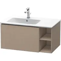 Duravit Waschtischunterbau L-CUBE 400x820x481mm, Becken links leinen
