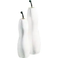 Asa selection Öl-/Essigflasche Grande Waved White 1,1 L