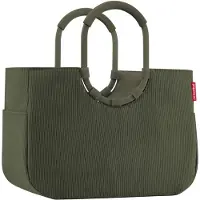 Reisenthel loopshopper L, Grün, Aluminium, Stoffbeutel, Muster, Punktmuster, 25 l