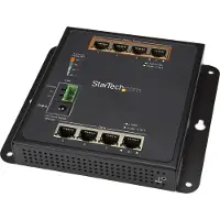 StarTech.com 8 Port POE Managed Ethernet Switch - 30W per PoE+ Port - Industrieller managed Wandmontage Netzwerk Switch - Switch - managed - 4 x 10/100/1000 + 4 x 10/100/1000 (PoE+)