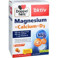 Queisser Pharma GmbH & Co. KG Doppelherz Magnesium+calcium+d3 Brausetabletten 6X15 St
