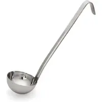 WAS Germany - Schöpfkelle Kitchen Tool 2085, kurzer Hakenstiel, Ø 6,5 cm, 21 cm, Chromnickelstahl