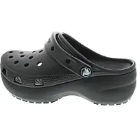Crocs Sandalen Mit Futter - Classic+ Plateau-Clog - Schwarz - - 37/38 - Sandalen