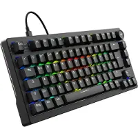 Sharkoon SGK25, 75%, Kabelgebunden, USB, QWERTZ, RGB-LED, Schwarz