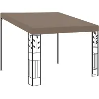Syfax dkd-home-decor Wand-Pavillon Taupe 3 x 3 x 2,5 m