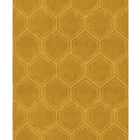 Superfresco Vliestapete "Geo - Hexagon" geometrisch geprägt Ocker - 10m x 52cm