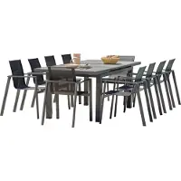 DCB Groupe Garten-Essgruppe für 10 Personen ausem Aluminium