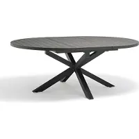 DCB Groupe Ausziehbarer Gartentisch 8 Personen, Aluminium