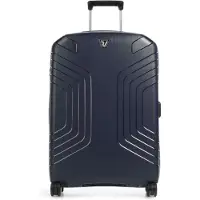 Roncato Hartschalen-Trolley "Ypsilon 4.0, 69 cm, dunkelblau", 4 Rollen, Hartschalen-Koffer Reisegepäck mit Volumenerweiterung und TSA Schloss