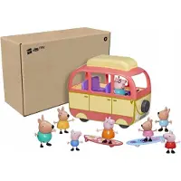Hasbro Peppa Pig Peppa Visits Australia Camper Van 8 Figuren + Accessories 3+