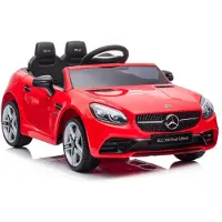 Lean cars Double electric car for children Mercedes SLC 300, red