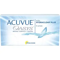 Acuvue Oasys (6er Packung) 14-Tageslinsen (-6 dpt & BC 8.4) mit UV-Schutz für trockenere Augen