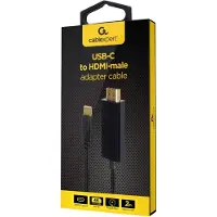 Cablexpert USB-C zu HDMI Adapter 4K 60Hz 2m schwarz