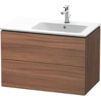 Duravit Waschtischunterbau L-CUBE 550x820x481mm Be rechts nussbaum natur