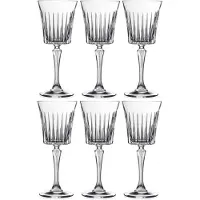 RCR Timeless 6er-Pack Weingläser, Klasse 21, 7x7x9 cm, 6 Einheiten