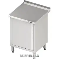 Stalgast Arbeitsschrank mit Flügeltür, 450x700x850 mm, ohne Aufkantung, verschweißt