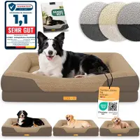 Aktiv shop GmbH ELONEO Orthopädisches Hundebett, Größe M - Braun