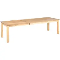 Beliani Ausziehtisch Helle Esche MDF-Tischplatte mit Holzbeinen 180/280 x 100 cm Rechteckig Holzoptik Modern Esszimmer Ausstattung Esstisch Ausziehbar