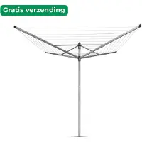 Brabantia 310942, Wäschespinne, Grau, 50 m, 4,5 cm, 115 mm, 115 mm