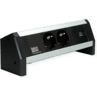 Bachmann DESK 2xSchutzkontakt USB C, USB Charger 30W GST18
