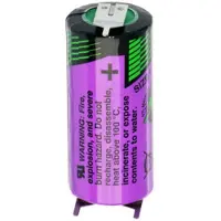 Sonnenschein Batterien SL-761/PT Tadiran Lithium 3,6V Batterie SL 761/PT 2/3AA Zelle mit Print Kontakten 1/2 pin +/--