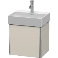Duravit Waschtischunterbau XSQUARE 397x434x340mm Türansch rechts taupe matt