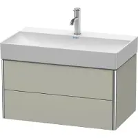 Duravit Waschtischunterbau XSQUARE 397x784x460mm taupe seidenmatt