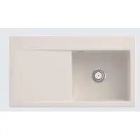 Villeroy & Boch V&B Spüle Subway Style 50 re, m Abl.garn, Hand., crema CeramicPlus